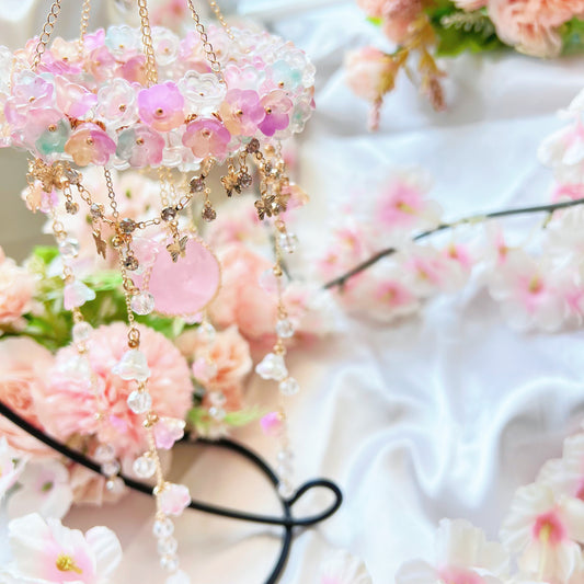 Rose Quartz Carousel Suncatcher