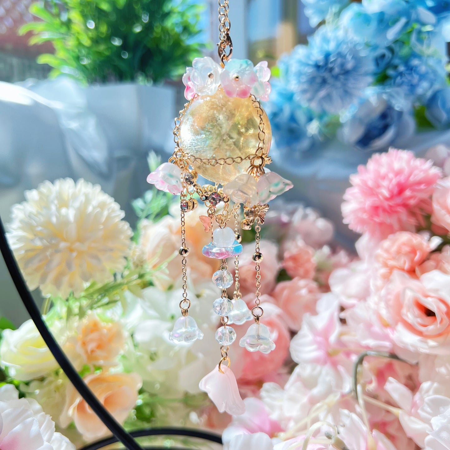 Honey Calcite Luxidust Exclusive Suncatcher Mini