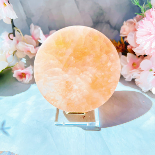 Selenite Orange Disk