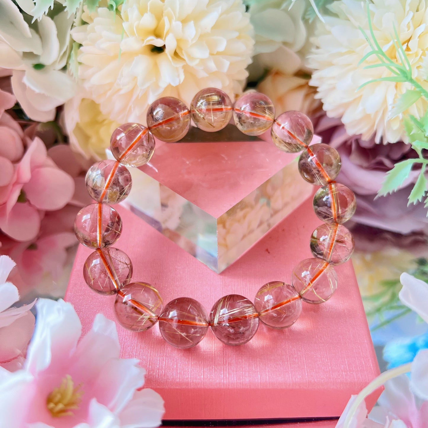Golden Rutile Bracelet [High Quality]