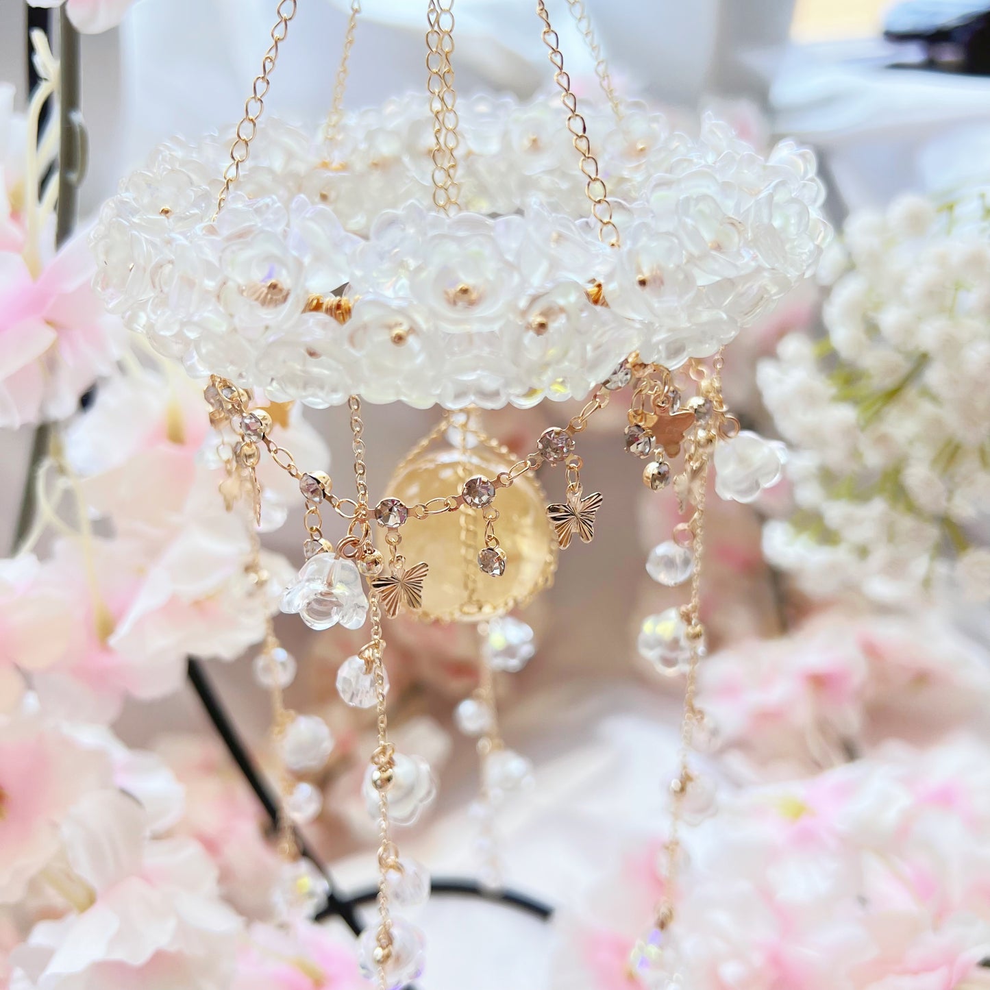 Honey Calcite Carousel Suncatcher