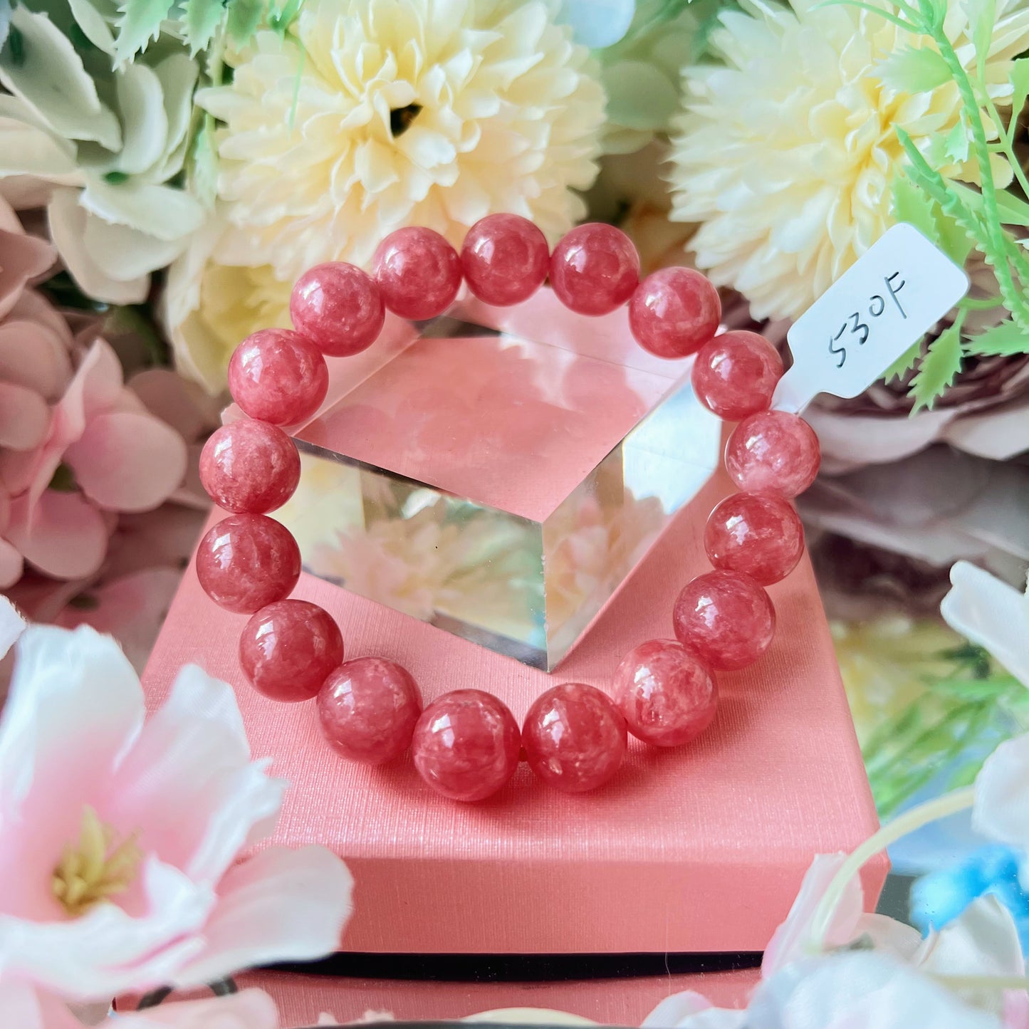 Gemmy Rhodochrosite Bracelet [Top Quality]