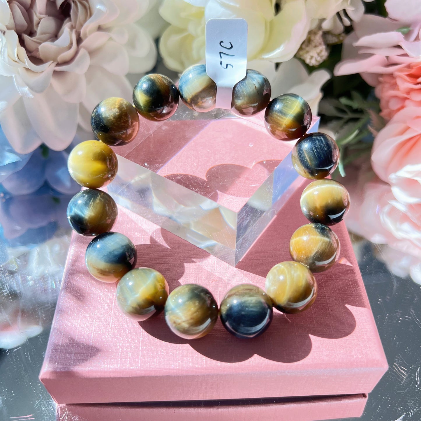 Yellow/Blue Tiger Eye Bracelet [High Quality]