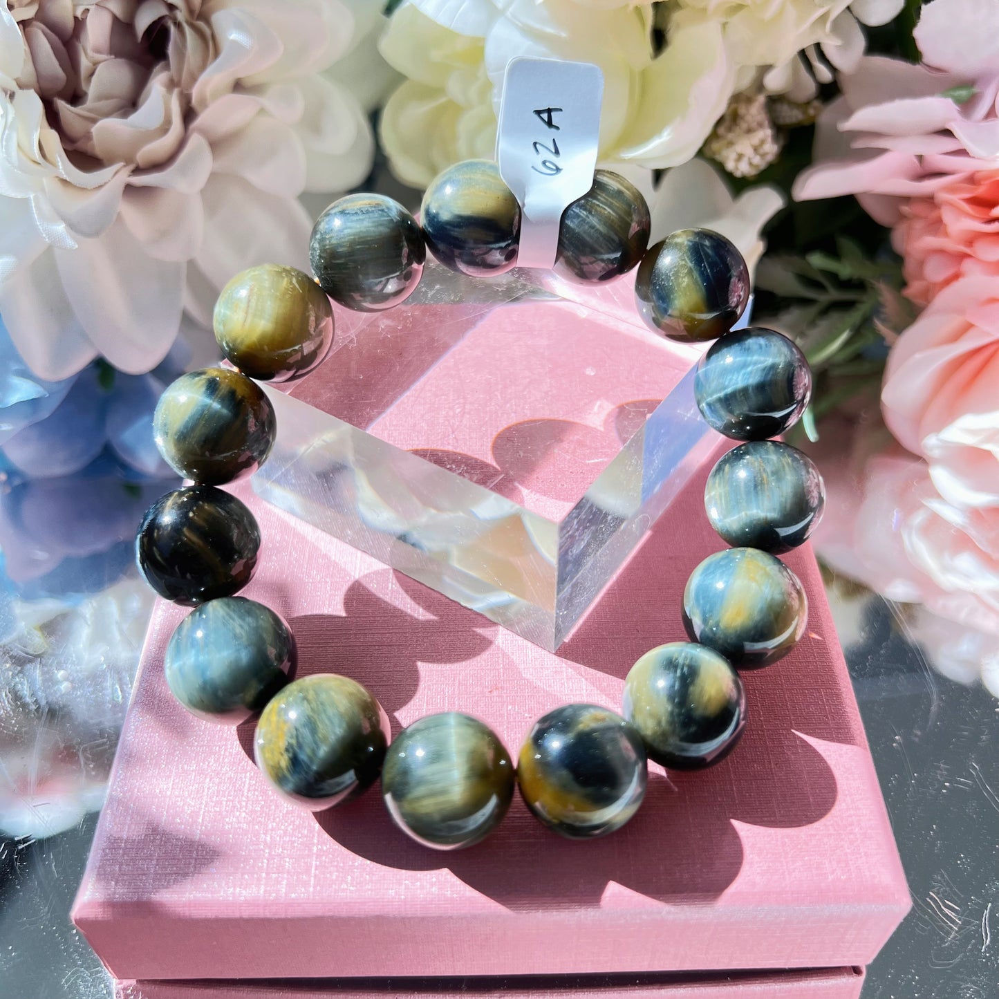 Yellow/Blue Tiger Eye Bracelet [High Quality]