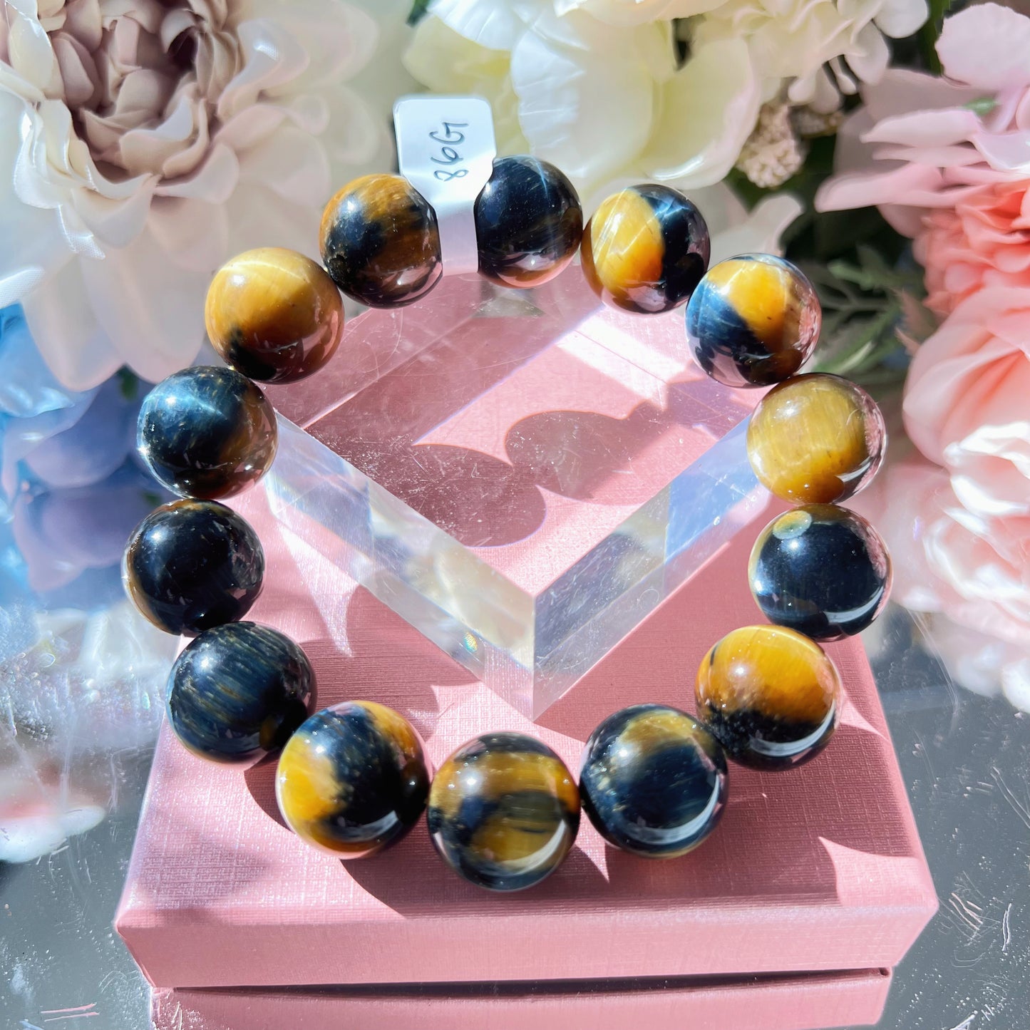 Yellow/Blue Tiger Eye Bracelet [High Quality]