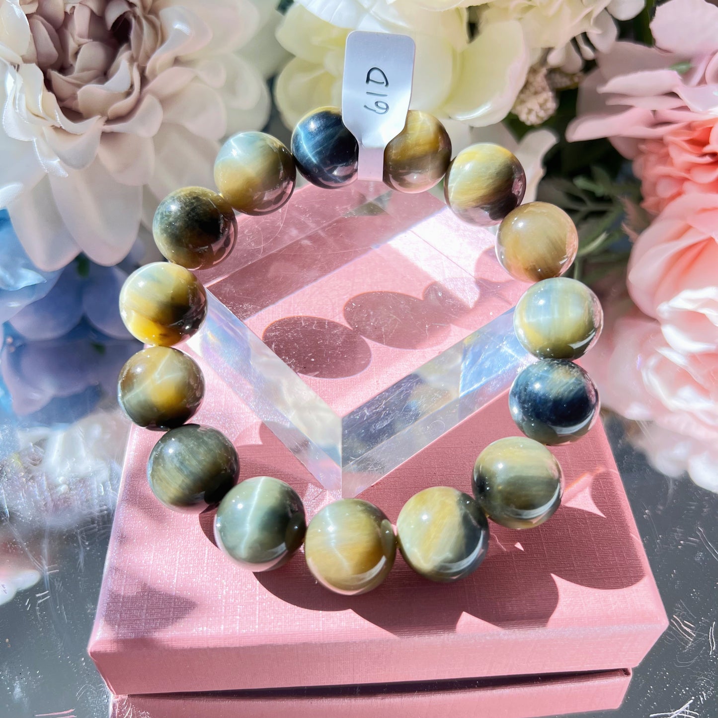 Yellow/Blue Tiger Eye Bracelet [High Quality]