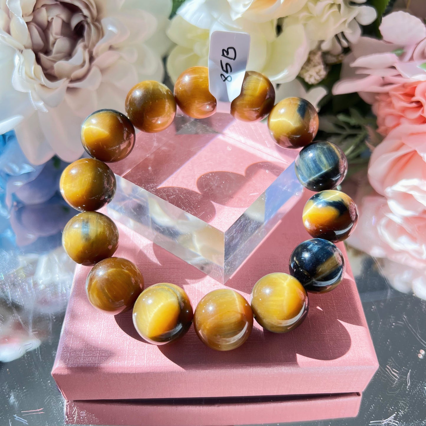 Yellow/Blue Tiger Eye Bracelet [High Quality]