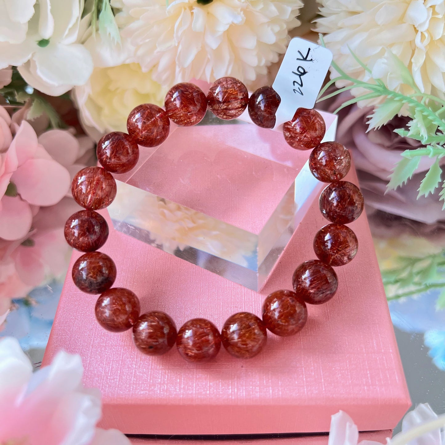 Red Rutile In Quartz Bracelet [Top Quality]